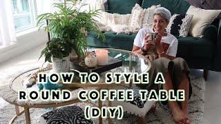 How to Style a Nesting Round Coffee Table DIY [upl. by Fatsug935]