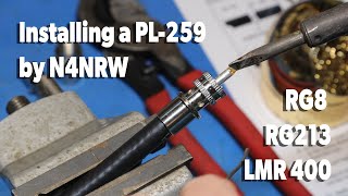 PL259 install RG8  LMR400  RG213 [upl. by Camm683]