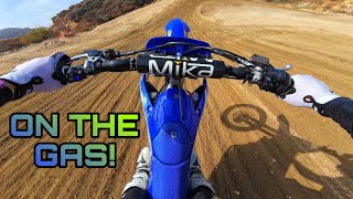 On The Gas At Glen Helen  YZ250F Raw [upl. by Annairol]