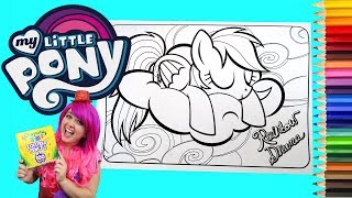 Coloring Rainbow Dash My Little Pony Coloring Book Page Crayola Colored Pencil  KiMMi THE CLOWN [upl. by Ocirderf]