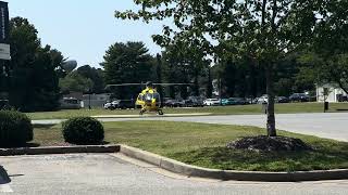 MedStar Medevac Helicopter taking off from St Marys Hospital Leonardtown Maryland USA [upl. by Novert451]