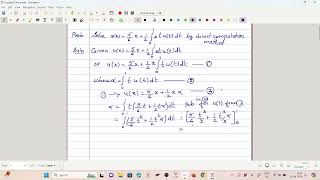 Direct Computation Method for Fredholm Integral Equations [upl. by Salesin669]