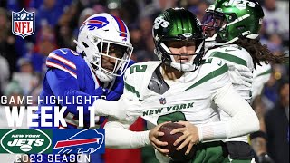 New York Jets vs Buffalo Bills  2023 Week 11 Game Highlights [upl. by Eisinger]