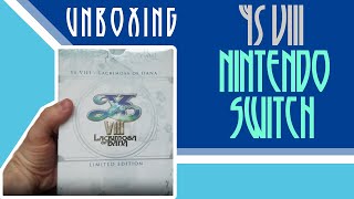 Unboxing Nintendo Switch Limited Edition of Ys VIII Lacrimosa of Dana [upl. by Himelman]