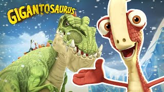 Giganto saves the dinos from the snowstorm  Gigantosaurus in English [upl. by Negris]