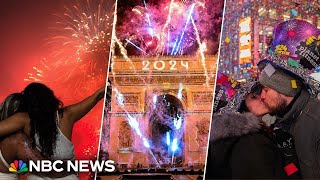 Watch New Years 2024 celebrations from around the world [upl. by Ayad]