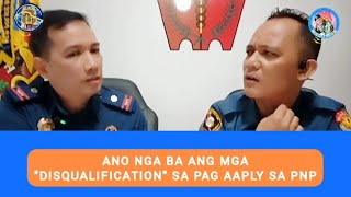 PART 6 PNP Recruitment  MEDICAL DISQUALIFICATION [upl. by Perloff844]