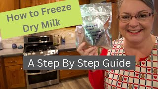 How To Freeze Dry Milk step by step guide [upl. by Nalani]