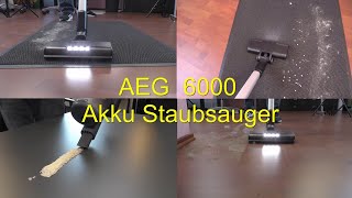 AEG 6000 AkkuStaubsauger AEG Akkusauger AP61CB21DB AEG Akku Staubsauger  TEST [upl. by Novelc721]