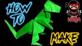 How to make Origami TRex John Montroll [upl. by Quiteris]