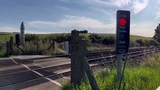 Eton College User Worked Level Crossing Wiltshire 16082024 [upl. by Refynnej]