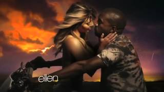 Kanye West quotBound 2quot Music Video Kim Kardashian Topless On a Motorcycle [upl. by Dorris]