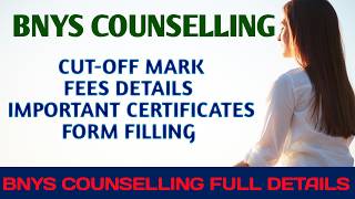 BNYS Counselling Full Details  BNYS Counselling 2024 Tamil Nadu  BNYS Rank list 2024 Tamil Nadu [upl. by Retsevlys]