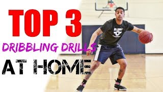 HOW TO IMPROVE DRIBBLING  BASKETBALL DRILLS AT HOME [upl. by Helban]