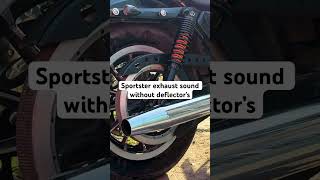 Harley Davidson Sportster original slip ons without deflectors [upl. by Llorrad809]