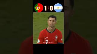 Portugal 🆚️ Argentina 43 Imaginary football penalty shootout highlights shorts ronaldo [upl. by Itisahc]