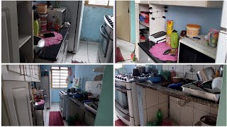 Transformei Essa Cozinha Gastando Bem PouquinhoTransformação de Baixo CustoCozinha de Apartamento [upl. by Hachman131]