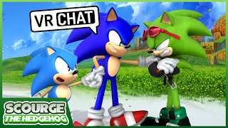 Scourge and Sonic meets Classic Sonic VR CHAT [upl. by Ataeb]