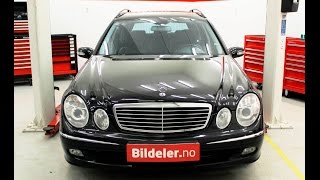 Mercedes Eklasse Hvordan bytte hovedlykter Xenon 2003 til 2009 mod W211 [upl. by Enerod]