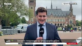 IsraelHamas War  Israels response to SAs application Alex Cadier updates [upl. by Asilej688]