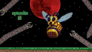 Me enfrento a la ABEJA REINA y al DEVORADOR DE MUNDOS por primera vez en terraria [upl. by Rabkin]