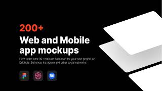Figma Templates UI Mockup For Dribbble and Behance Free [upl. by Aihsatsan]