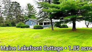 Maine Waterfront Cabins For Sale 249k Maine Lakefront Vacation Cabins Maine Real Estate For Sale [upl. by Yelehsa]