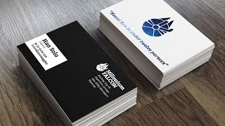 How To Create a Print Ready Business Card Design [upl. by Moira]