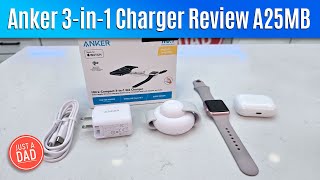 Anker MagGo UFO 3in1 Travel Charger A25MB REVIEW [upl. by Otreblon163]