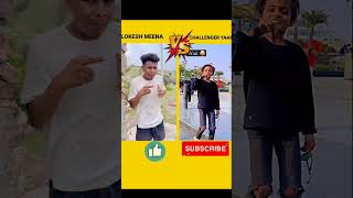 Lokesh Meena vs Challenger yaar 💥 shorts funny comedy video [upl. by Attenwahs]