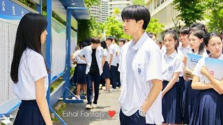 Arrogant Boy😈fall in love🥵with cute classmate❤️New Korean Mix Hindi songs❤️Chinese Mix Hindi songs❤️ [upl. by Adirehs602]