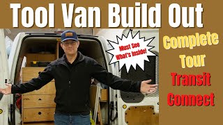 Transit Connect Full Tool Storage Tour  Complete Tool Van Build Out [upl. by Kent220]