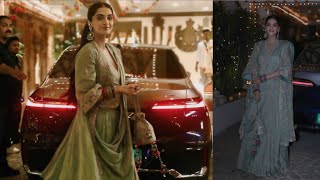 Sonam Kapoor Arrives in Style for Karwa Chauth Pooja [upl. by Leinaj]