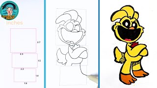 How to draw poopy playtime Poor kickin chicken drawingeasydrawing stepbystepdrawing howtodraw [upl. by Iene]