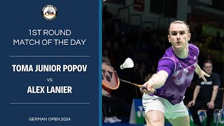 Toma Junior Popov FRA vs Alex Lanier FRA  FULL MATCH [upl. by Yzus]