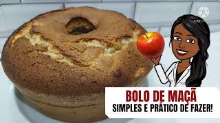 BOLO DE MAÇÃ FOFINHO E SUPER PRÁTICO DE FAZER [upl. by Simaj]