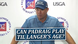 Padraig Harrington Will You Be Still Be Playing At Bernhard Langers Age [upl. by Ludvig]