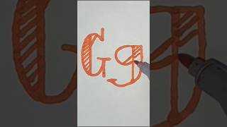 Alphabet Font Letter Gg  Font Letters shorts satisfying satisfyingvideo trendingvideo [upl. by Artemas365]