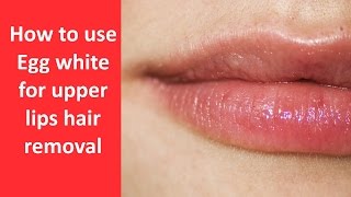 How to use an Egg for upper lip hair removal [upl. by Adev]