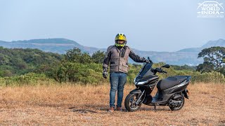 Aprilia SXR 160 first ride  Detailed review  Hindi  Motor World India [upl. by Lonne]