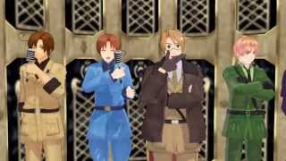 MMD x Hetalia  Englands first kiss [upl. by Eniotna]