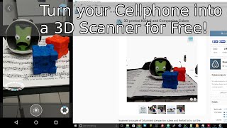 Turn your Cellphone into a 3D Scanner for FREE 123D Catch [upl. by Ynaffad]