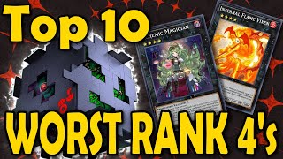 Top 10 Worst Rank 4s Monsters [upl. by Pontias]