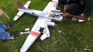 FreeWing B17 Maiden and Crash [upl. by Aicittel]