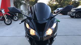 2013 Kawasaki Ninja 636  M4 Exhaust Sound Clip [upl. by Akcira]