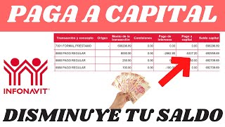 🔥Así Puedes pagar a Capital disminuye tu credito INFONAVIT rapido 2024 Parte 1 😍 [upl. by Bearce375]