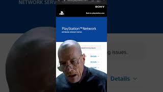 PlayStation servers down playstation playstationserversdown fyp viralvideo [upl. by Alasdair]