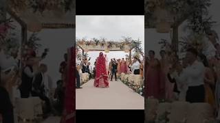 👰 beautiful bridal entry look love cuple wedding moment❣️viralweddinglovely jodiyoutubeshorts [upl. by Kylen]