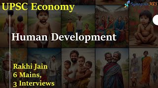 Economy L15 Human Development UPSC Prelims 2024 lectures [upl. by Lednek382]