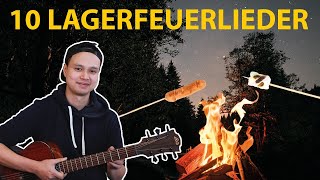 10 SUPER EINFACHE Lagerfeuerlieder auf der Gitarre [upl. by Lamej601]